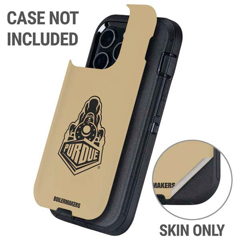 Purdue University Purdue Gold Signature Logo Otterbox Defender iPhone Skin