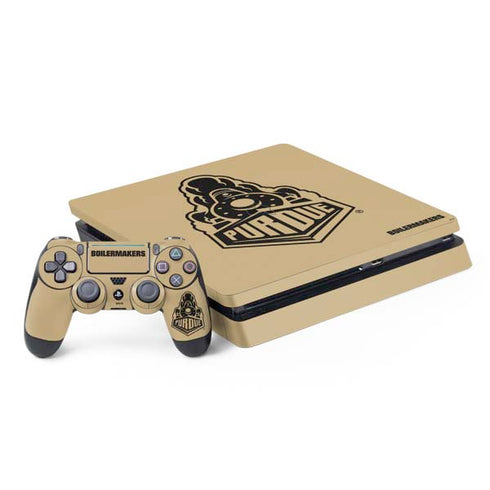 Purdue Gold Signature Logo PlayStation PS4 Skins