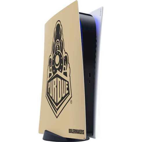 Purdue Gold Signature Logo PlayStation PS5 Skins