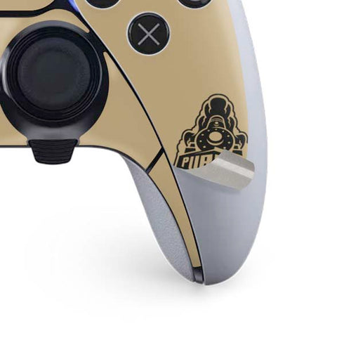 Purdue University Purdue Gold Signature Logo PS5 DualSense Edge Pro Controller Skin