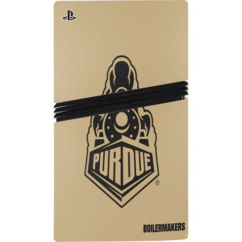 Purdue Gold Signature Logo PS5 Pro Bundle Skin