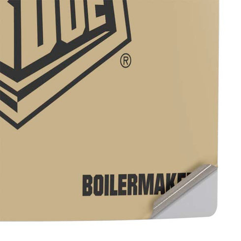 Purdue Gold Signature Logo PS5 Pro Console Skin