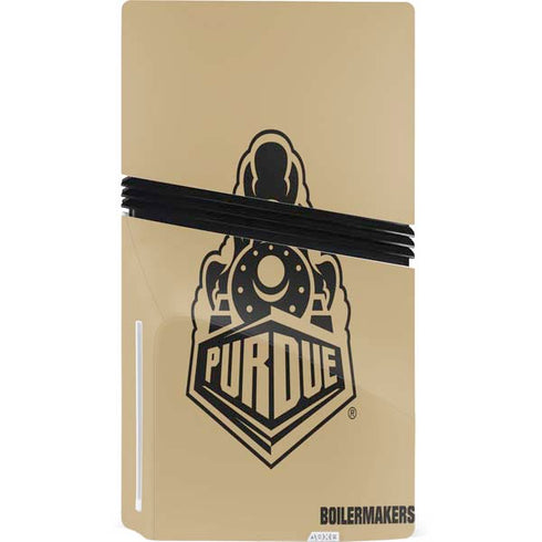 Purdue Gold Signature Logo PS5 Pro Disk Bundle Skin