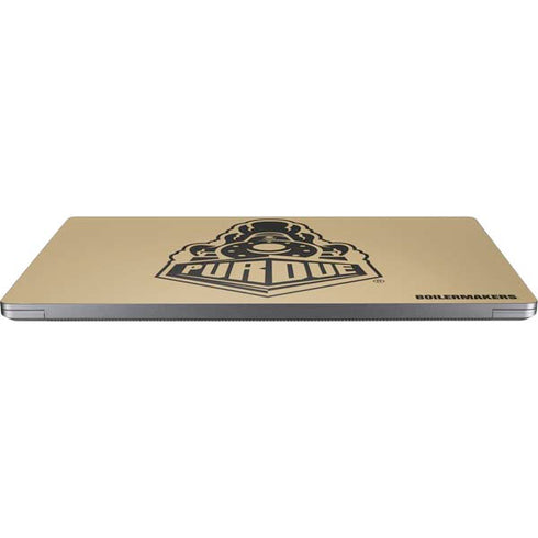 Purdue Gold Signature Logo Laptop Skins