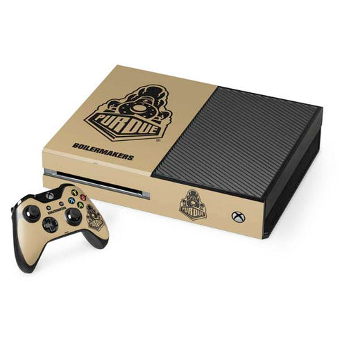 Purdue Gold Signature Logo Xbox One Skins