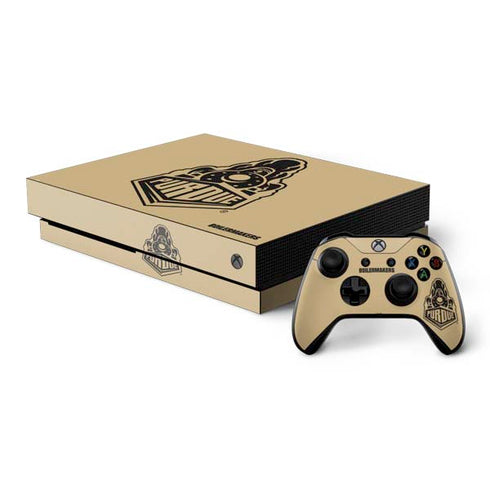 Purdue Gold Signature Logo Xbox One Skins