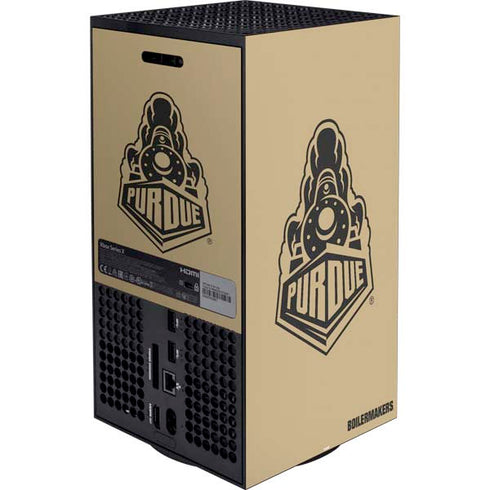 Purdue University Purdue Gold Signature Logo Xbox Series X Bundle Skin