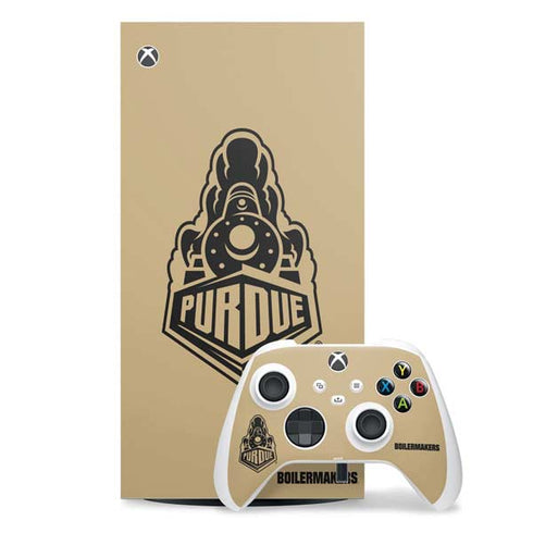 Purdue Gold Signature Logo Xbox Series X Skins