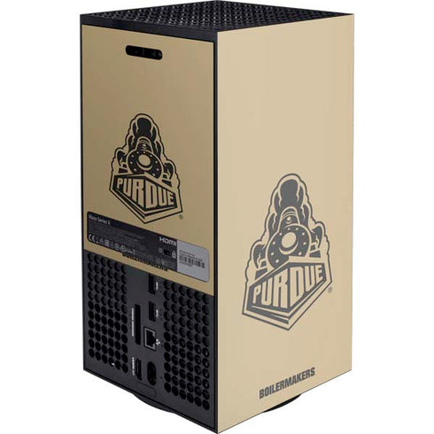 Purdue Gold Signature Logo XBox Series X Digital Edition Console Skin