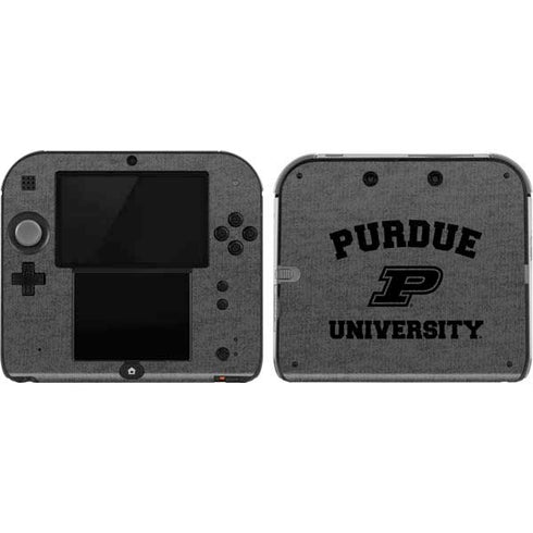 Purdue University Purdue Grey Logo Nintendo Skins