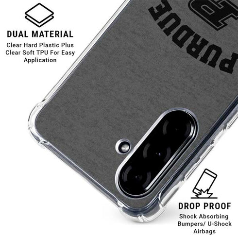 Purdue University Purdue Grey Logo Galaxy A36 5G Clear Case