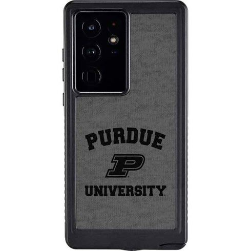 Purdue University Purdue Grey Logo Galaxy S24 Ultra Waterproof Case