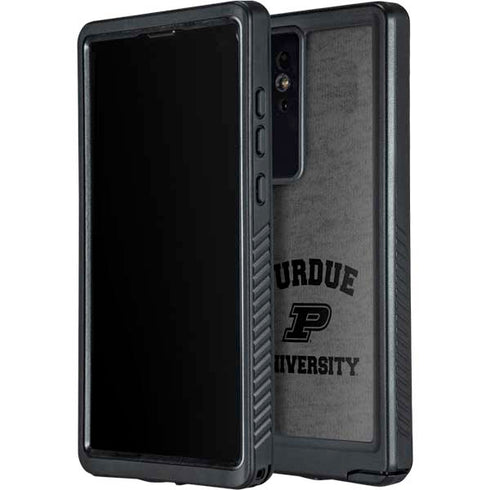 Purdue University Purdue Grey Logo Galaxy S24 Ultra Waterproof Case