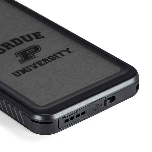 Purdue University Purdue Grey Logo Galaxy S24 Waterproof Case