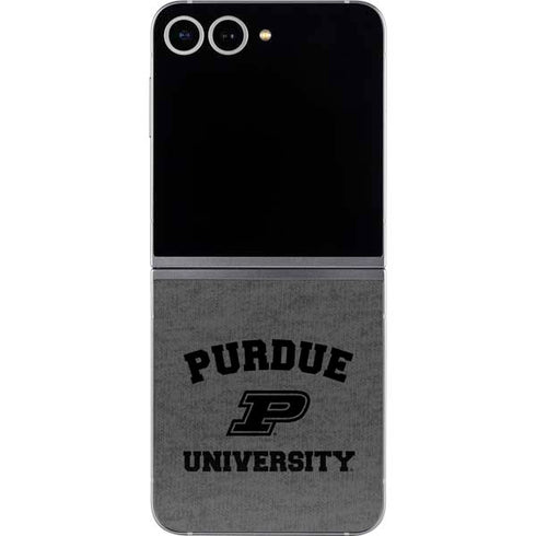 Purdue University Purdue Grey Logo Galaxy Z Flip6 Skin