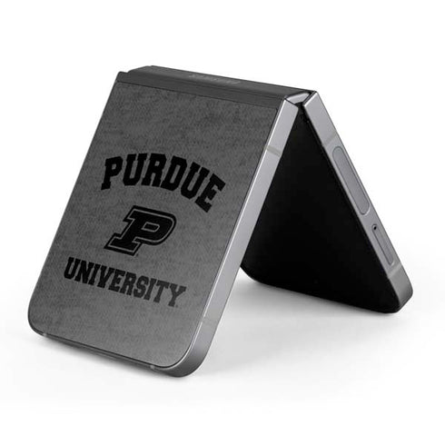 Purdue University Purdue Grey Logo Galaxy Z Flip6 Skin