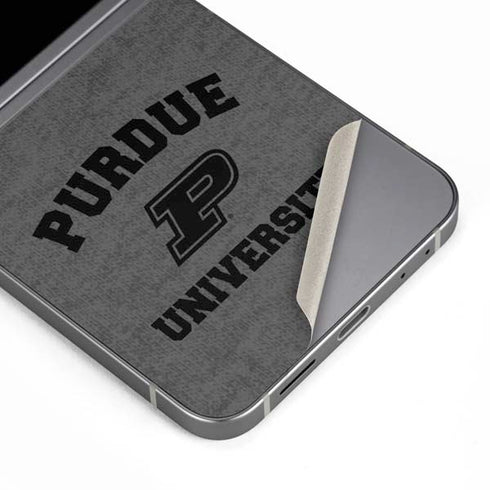 Purdue University Purdue Grey Logo Galaxy Z Flip6 Skin