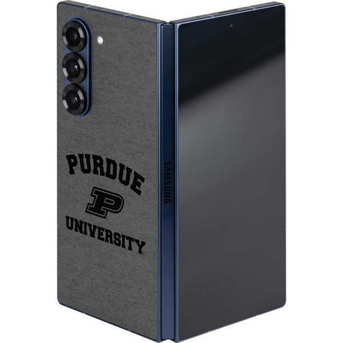 Purdue University Purdue Grey Logo Galaxy Z Fold6 Skin