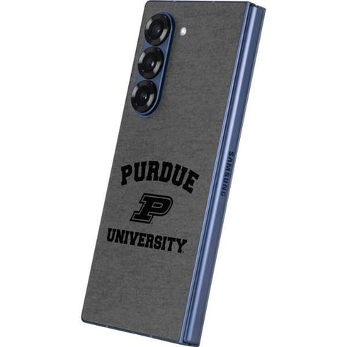 Purdue University Purdue Grey Logo Galaxy Z Fold6 Skin