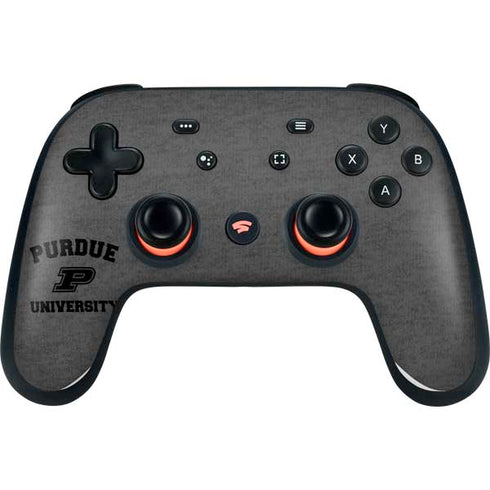 Purdue University Purdue Grey Logo Google Stadia Controller Skin