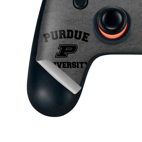 Purdue University Purdue Grey Logo Google Stadia Controller Skin