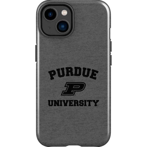 Purdue University Purdue Grey Logo iPhone 15 Impact Case