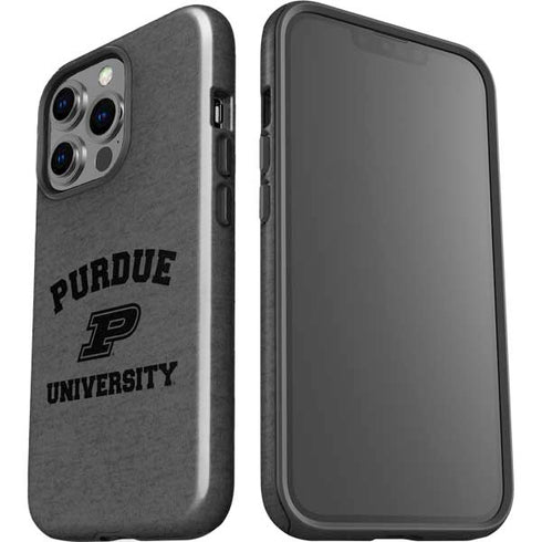 Purdue University Purdue Grey Logo iPhone 15 Pro Impact Case