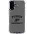 Purdue University Purdue Grey Logo iPhone 16 Clear Case