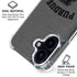 Purdue University Purdue Grey Logo iPhone 16 Clear Case
