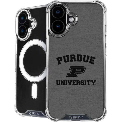 Purdue University Purdue Grey Logo iPhone 16 MagSafe Case