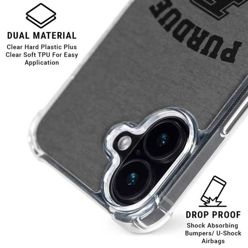 Purdue University Purdue Grey Logo iPhone 16 MagSafe Case