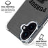 Purdue University Purdue Grey Logo iPhone 16 Plus Clear Case