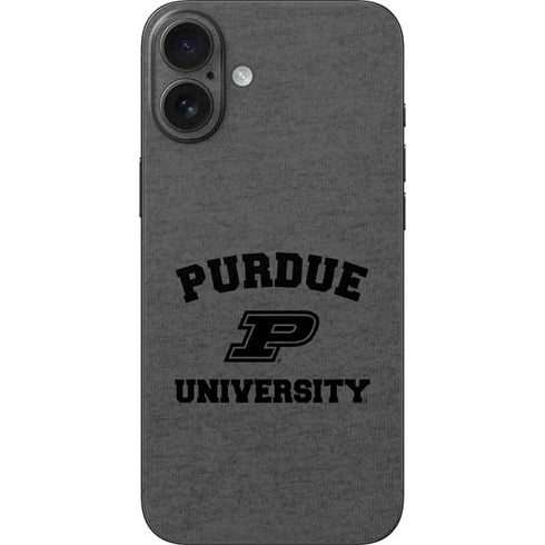 Purdue University Purdue Grey Logo iPhone 16 Plus Skin