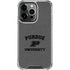Purdue University Purdue Grey Logo iPhone 16 Pro Clear Case
