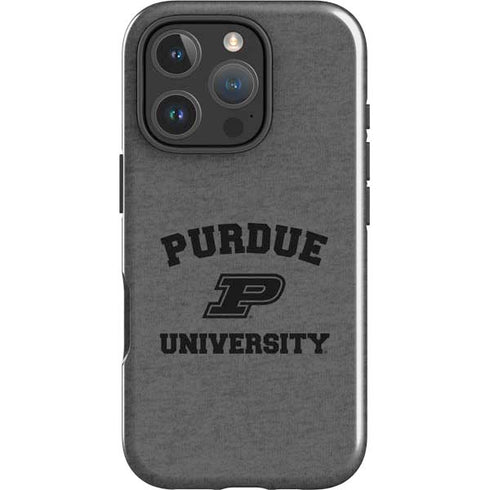 Purdue University Purdue Grey Logo iPhone 16 Pro Impact Case