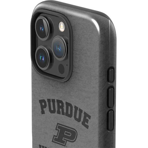 Purdue University Purdue Grey Logo iPhone 16 Pro Impact Case