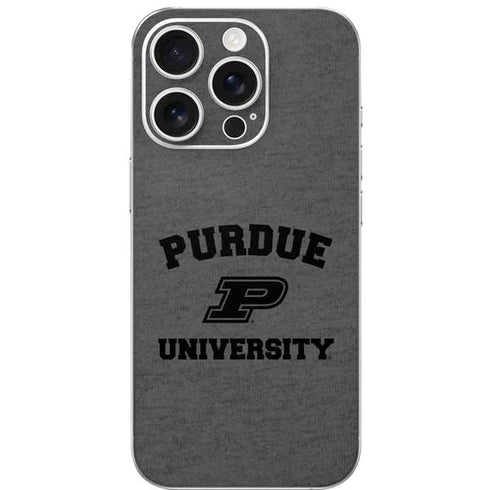 Purdue University Purdue Grey Logo iPhone 16 Pro Skin