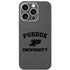 Purdue University Purdue Grey Logo iPhone 16 Pro Skin