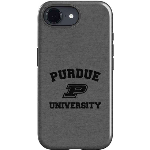 Purdue University Purdue Grey Logo iPhone 16e Impact Case