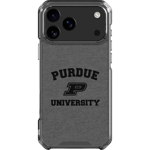 Purdue University Purdue Grey Logo iPhone 18 Pro Max Clear Case