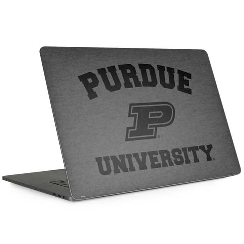 Purdue University Purdue Grey Logo MacBook Skins