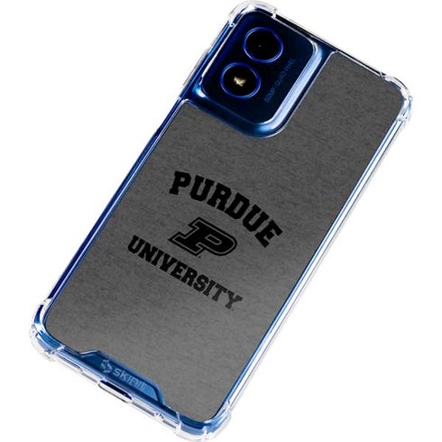 Purdue University Purdue Grey Logo Moto G 5G (2024) Clear Case