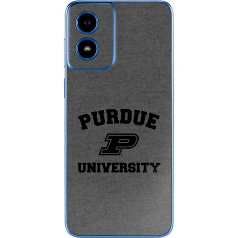 Purdue University Purdue Grey Logo Moto G Play 4G (2024) Skin