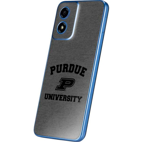 Purdue University Purdue Grey Logo Moto G Play 4G (2024) Skin