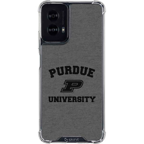 Purdue University Purdue Grey Logo Moto G Power 5G (2024) Clear Case