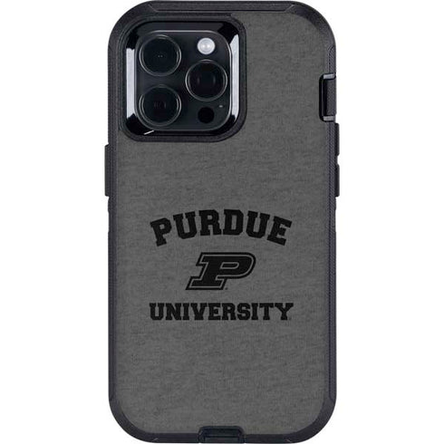 Purdue University Purdue Grey Logo Otterbox Defender iPhone Skin