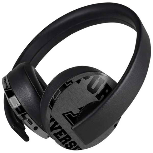 Purdue University Purdue Grey Logo PlayStation 4 Gold Wireless Headset Skin