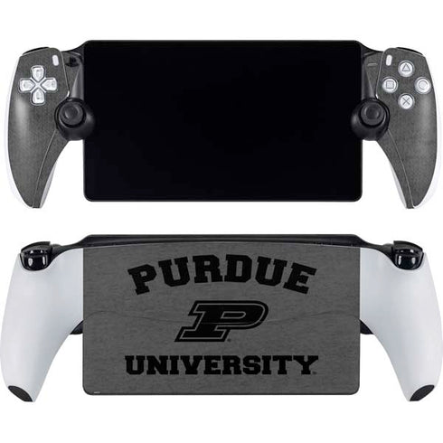 Purdue University Purdue Grey Logo PlayStation Portal Remote Player Skin