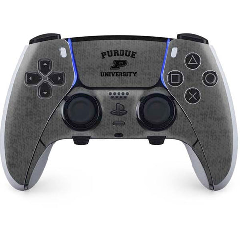 Purdue University Purdue Grey Logo PS5 DualSense Edge Pro Controller Skin