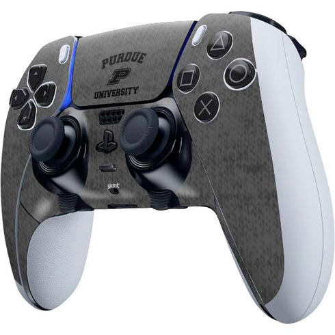 Purdue University Purdue Grey Logo PS5 DualSense Edge Pro Controller Skin